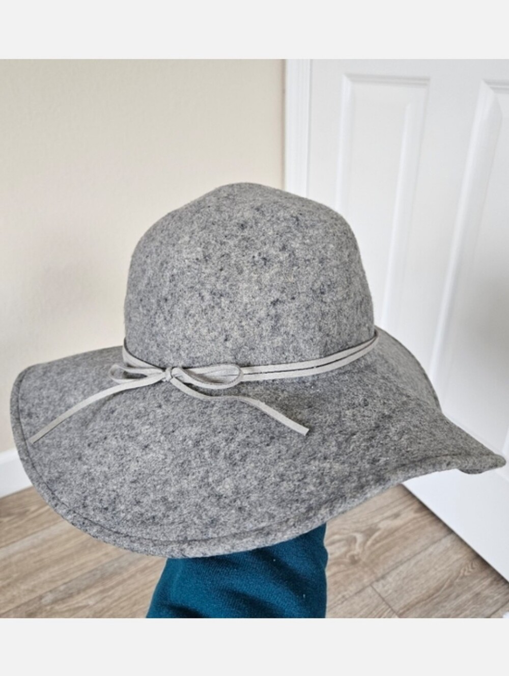 Hat Attack Gray 100% Wool Brimmed Hat
